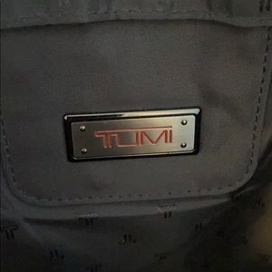 Tumi leather briefcase